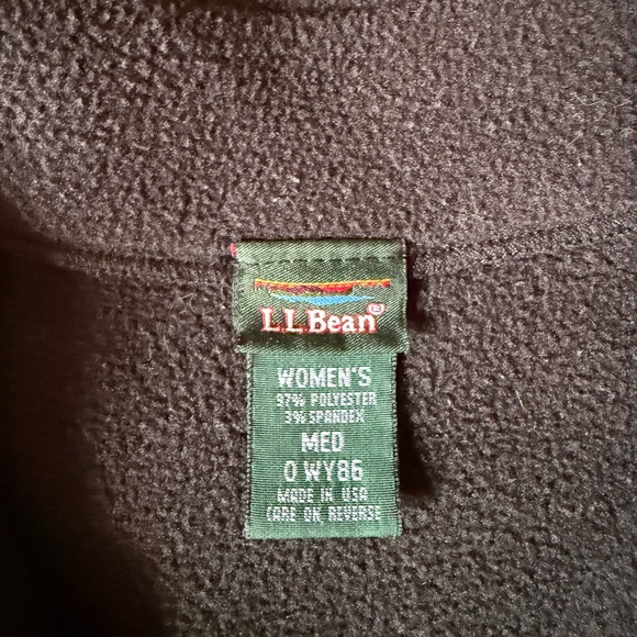 LL Bean 1/4 Zip Base Layer Fleece - Picture 2 of 4